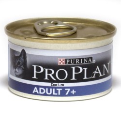 Влажный корм, Proplan (Проплан) 85 г мусс для кошек старше 7 лет тунец