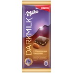 Шоколад, Milka (Милка) 85 г ДаркМилк с обжаренным миндалем молочный 40% какао