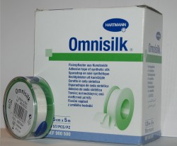 Лейкопластырь фиксирующий, Omnisilk (Омнисилк) р. 1.25смх5м №1 арт. 900500 из искусственного шелка гипоаллергенный пласт. упаковка